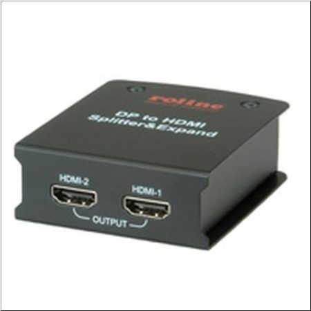 DisPlayport splitter 2 portos, 1 x DP M - 2 x HDMI F ROLINE (14.01.3560)