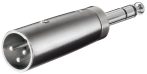  XLR adapter, AUX jack, 6.35 mm stereo male to XLR male GOOBAY (27515)