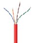   CAT5e UTP LAN cable (CCA), solid, 1000 ft, red GEMBIRD (UPC-5004E-SOL-R)