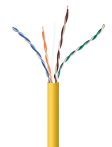   GEMBIRD CAT5e UTP LAN cable (CCA), solid, 1000 ft, yellow GEMBIRD (UPC-5004E-SOL-Y) UPC-5004E-SOL-Y