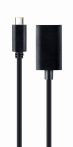   Gembird USB Type-C to DisplayPort adapter cable, 4K, 15 cm, black A-CM-DPF-02