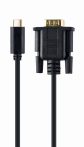   Gembird USB-C to VGA-M adapter, 2 m, black, blister A-CM-VGAM-01