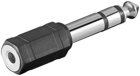Audio adapter 6.35mm jack M -> 3,5mm Jack F GOOBAY (11100)