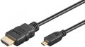 HDMI kábel HDMI M - Micro HDMI M 1m 4K@60Hz GOOBAY (53781)