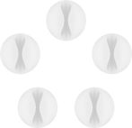 Kábelelvezető 1-es, fehér GOOBAY (95183)