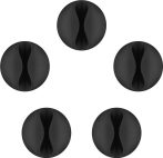 Kábelelvezető 1-es, fekete GOOBAY (95040)