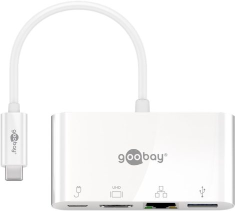 USB 3.1 - Multiport adapter 1xHDMI, 1xUSB3.1, 1xUSB3.0,1XRJ45 GOOBAY (51772)