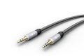   Audio kábel 2x3,5mm jack 1,5m fekete, aranyozott, 2x árnyékolt GOOBAY (79122)
