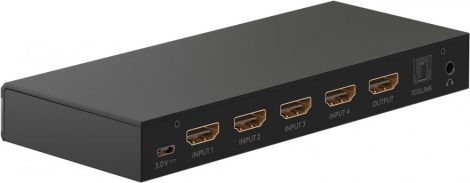 HDMI switch 4-1, audio kimenettel, távirányítóval 4K@ 60Hz GOOBAY (58490)