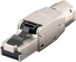   RJ45 dugó 8P8C/db (STP) CAT.8.1 fali/lengő szerszám nélküli GOOBAY (61130)