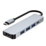   GEMBIRD USB Type-C 5-in-1 multi-port adapter (Hub + HDMI + PD) A-CM-COMBO5-03