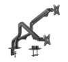   Gembird Adjustable desk 2-display mounting arm (tilting), 17”-32”, up to 8 kg  MA-DA2-02