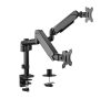   Gembird Adjustable desk 2-display mounting arm, 17”-32”, up to 9 kg  MA-DA2P-01