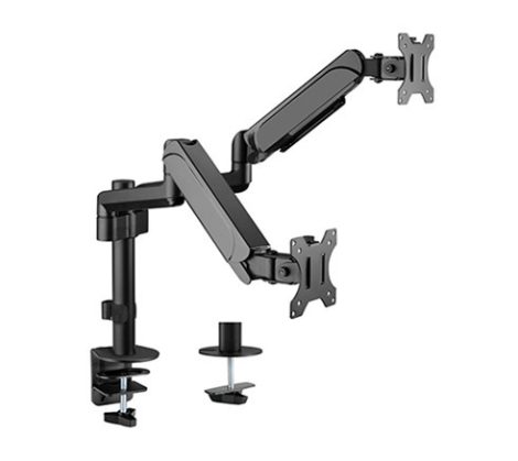 GEMBIRD Adjustable desk 2-display mounting arm, 17”-32”, up to 9 kg MA-DA2P-01