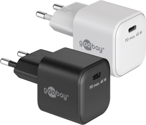 USB hálózati gyorstöltő 1x QC 3.1 (45W) 3A, fehér GOOBAY (65332)
