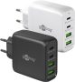   USB hálózati gyorstöltő 2x QC 3.0 (30W) + 2x USB-C 3.1(68W) fekete GOOBAY(64817)