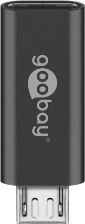 USB 3.1 adapter C/F - USB  2.0 MicroB M fekete GOOBAY (55553)