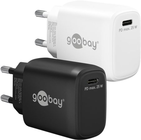 USB hálózati gyorstöltő 1x QC 3.1 (25W) 3A, fehér GOOBAY (65368)