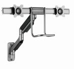   Adjustable wall 2-display mounting arm, 17”-32”, up to 8 kg Gembird MA-WA2-02
