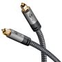   Toslink Optikai kábel "Sharkskin" 1m 6,5mm (házimozi erősítőhöz) GOOBAY (65304)