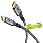   DisplayPort kábel DP M-DP M 1m v.1.4, 8K@60Hz "Sharkskin" GOOBAY (65264)