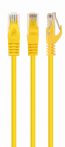 GEMBIRD UTP Cat6 Patch cord, 5 m, sárga PP6U-5M/Y