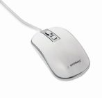 GEMBIRD Wired optical mouse, USB, white/silver MUS-4B-06-WS