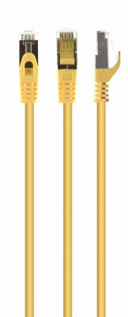 GEMBIRD S/FTP Cat. 6A LSZH patch cord, sárga, 10 m PP6A-LSZHCU-Y-10M