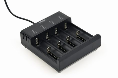 GEMBIRD Ni-MH + Li-ion Fast Battery Charger, black BC-USB-02