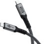   USB 3.1 kábel C/M - C/M, textil, 0,5m, 240W, 40 Gbit/s  GOOBAY (74210)