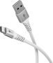   USB 3.1 kábel C/M - A/M, szuper lágy textil, 1m, 3A/60W, fehér GOOBAY (74530)