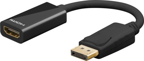 Displayport adapter M -> HDMI F kábel 10 cm DP v.1.2 4K@60Hz GOOBAY (75269)