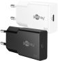   USB hálózati gyorstöltő 1XUSB-C 3.1 30W, fekete, SLIM GOOBAY (75735)