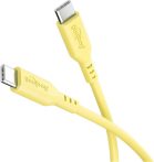   USB 3.1 kábel C/M - C/M sárga szilikon, 1,5 m, 60W GOOBAY (77742)