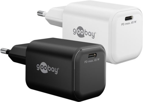 USB hálózati gyorstöltő USB-C 3.1, 65W, fehér GOOBAY (79156)