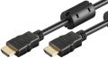   HDMI kábel HDMI M-HDMI M 2m ferrit gyűrűvel Ethernet GOOBAY (31908)